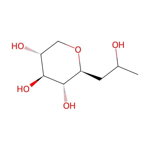 Hidroksipropil tetrahidropirantriol molekül yapısı — CAS 439685-79-7