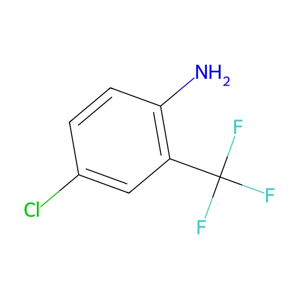 2-amino-5-klorobenzotriflorür molekül yapısı — CAS 445-03-4