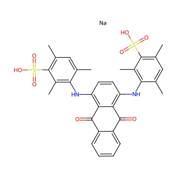 Asit mavi 80 molekül yapısı — CAS 4474-24-2