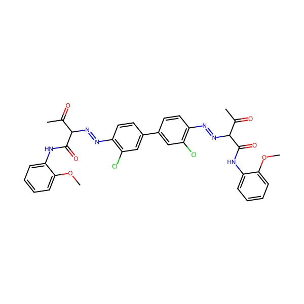 Pigment sarı 17 molekül yapısı — CAS 4531-49-1