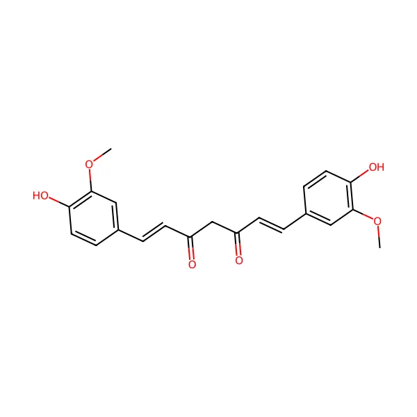 Kurkumin molekül yapısı — CAS 458-37-7