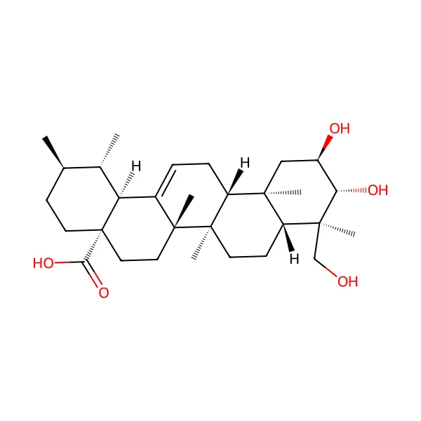 Asiatik asit molekül yapısı — CAS 464-92-6