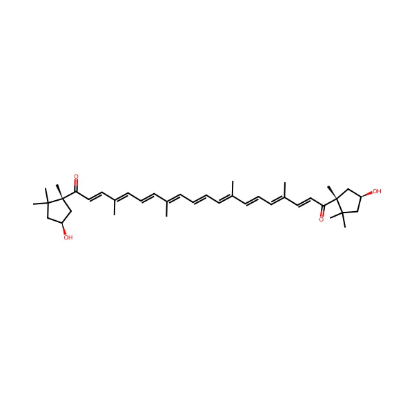 Kapsorubin molekül yapısı — CAS 470-38-2