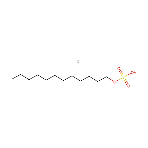 Potasyum lauril sülfat molekül yapısı — CAS 4706-78-9