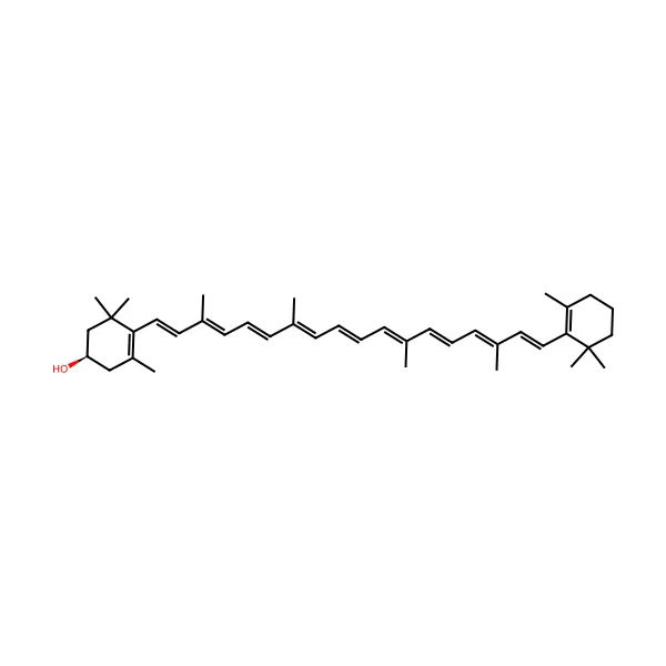 Kriptoksantin molekül yapısı — CAS 472-70-8