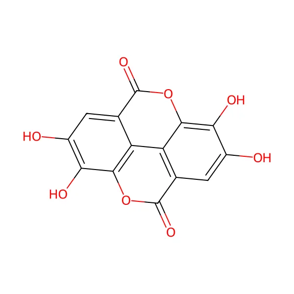 Ellajik asit molekül yapısı — CAS 476-66-4
