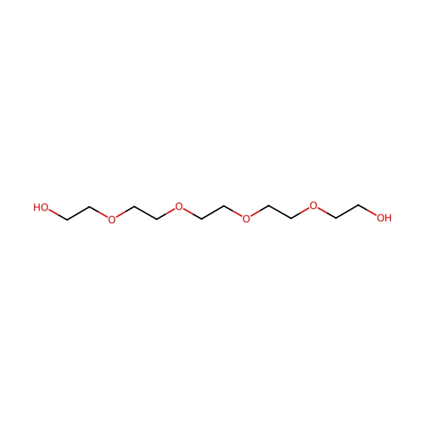 Pentaetilen glikol molekül yapısı — CAS 4792-15-8