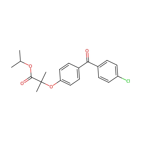 Fenofibrat molekül yapısı — CAS 49562-28-9