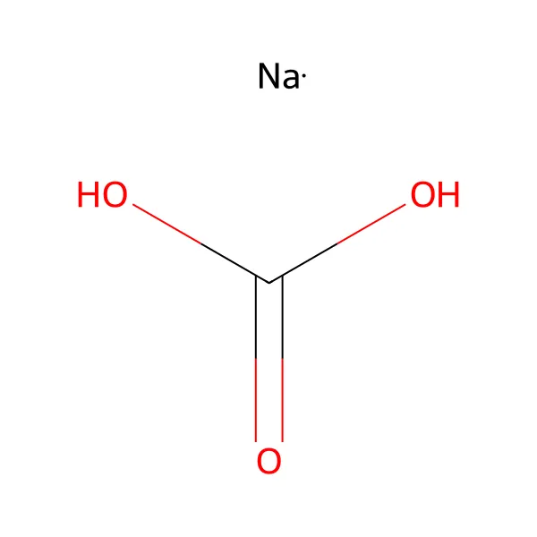 Sodyum karbonat molekül yapısı — CAS 497-19-8
