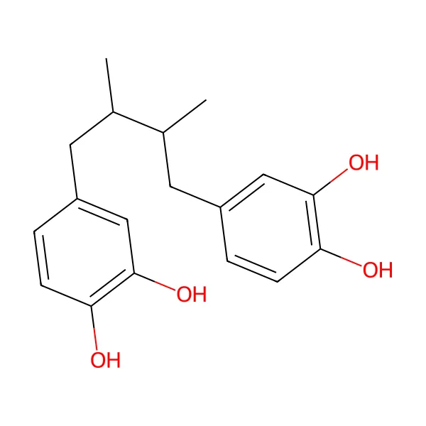 Nordihidroguaiarik asit molekül yapısı — CAS 500-38-9