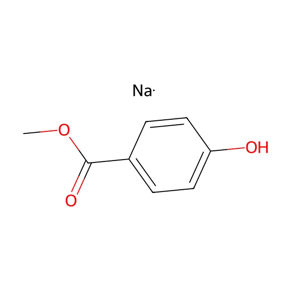 Sodyum metilparaben molekül yapısı — CAS 5026-62-0