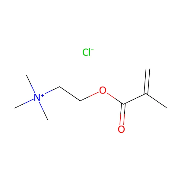 Metakrilatoetil trimetil amonyum klorür molekül yapısı — CAS 5039-78-1