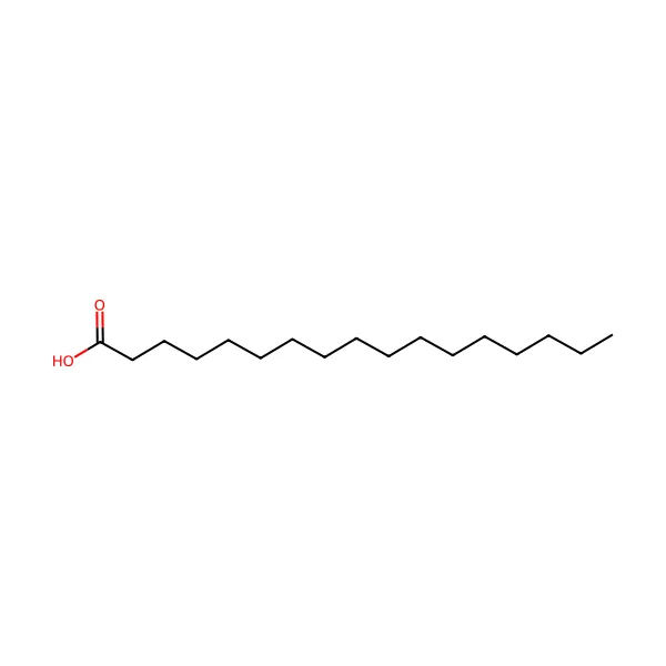 Heptadekanoik asit molekül yapısı — CAS 506-12-7
