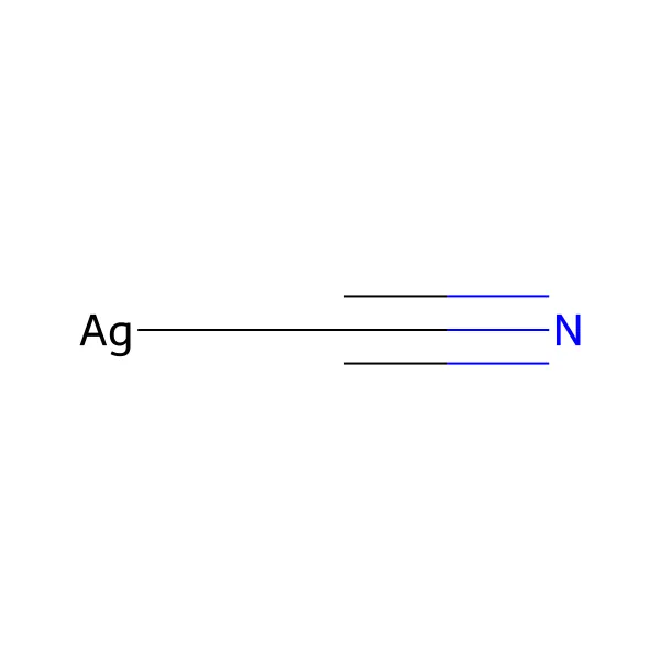 Gümüş siyanür molekül yapısı — CAS 506-64-9