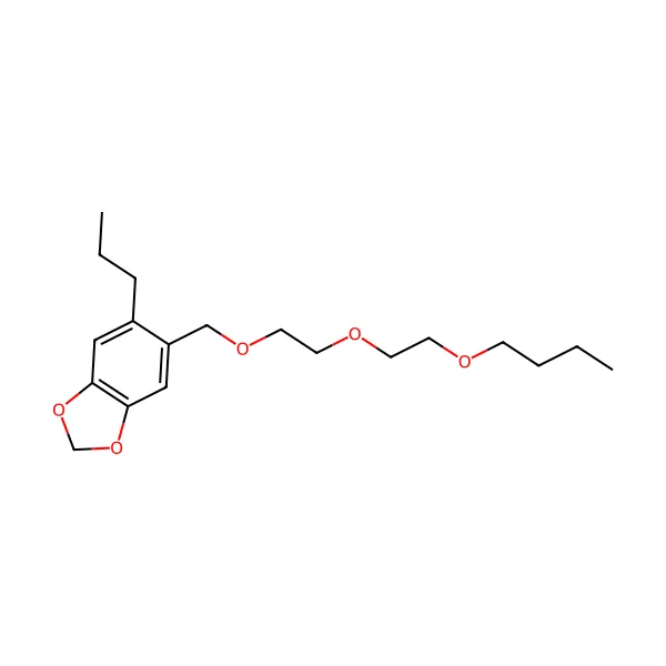 Piperonil bütoksit molekül yapısı — CAS 51-03-6