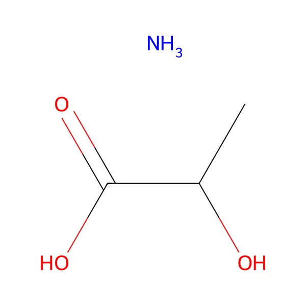 Amonyum laktat molekül yapısı — CAS 515-98-0