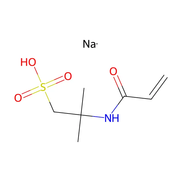 Sodyum akriloildimetiltaurat molekül yapısı — CAS 5165-97-9