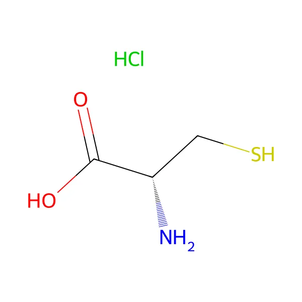 Sistein hidroklorür molekül yapısı — CAS 52-89-1