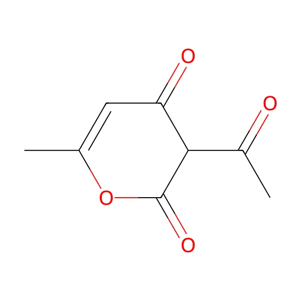 Dehidroasetik asit molekül yapısı — CAS 520-45-6
