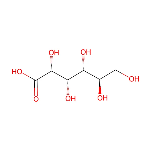 Glukonik asit molekül yapısı — CAS 526-95-4