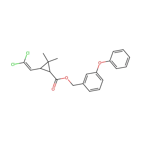 Permetrin molekül yapısı — CAS 52645-53-1