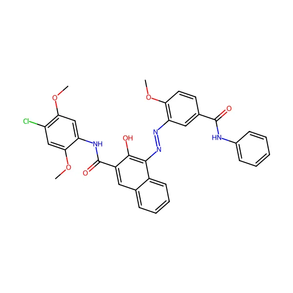 Pigment kırmızı 146 molekül yapısı — CAS 5280-68-2