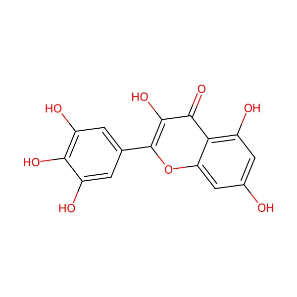 Mirisetin molekül yapısı — CAS 529-44-2