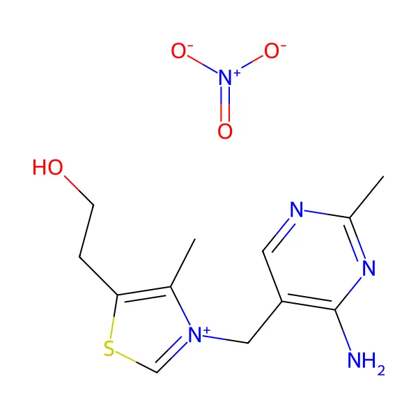 Vitamin B1 Tiamin Mononitrat molekül yapısı — CAS 532-43-4