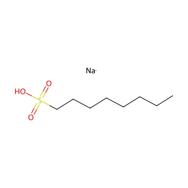 Sodyum oktansülfonat molekül yapısı — CAS 5324-84-5
