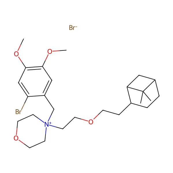 Pinaverium bromür molekül yapısı — CAS 53251-94-8