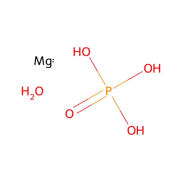 Magnezyum fosfat hidrat molekül yapısı — CAS 53408-95-0