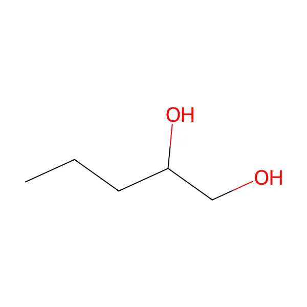 1,2-Pentandiol molekül yapısı — CAS 5343-92-0