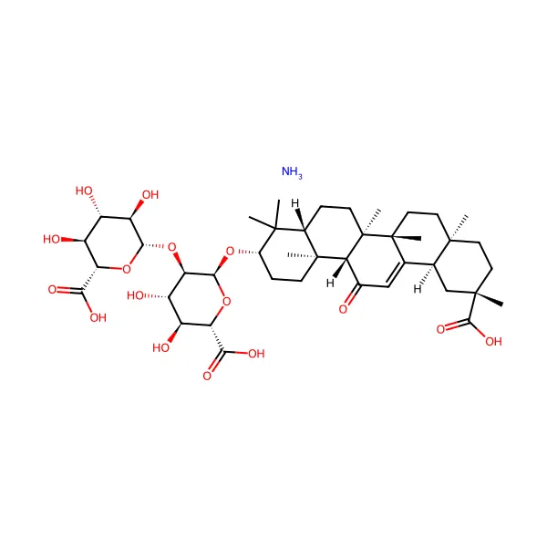 Monoamonyum glisirizinat molekül yapısı — CAS 53956-04-0