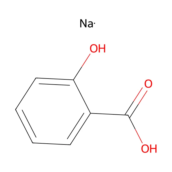 Sodyum salisilat molekül yapısı — CAS 54-21-7