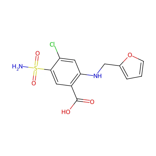Furosemid molekül yapısı — CAS 54-31-9