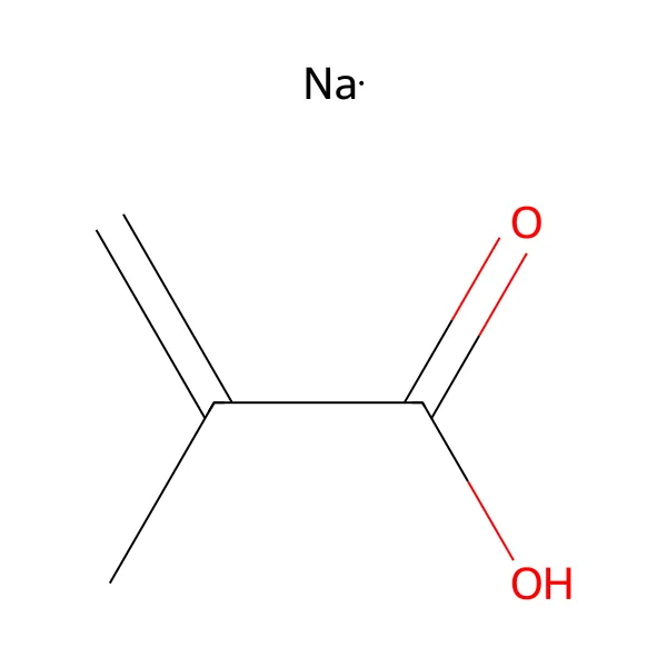Sodyum polimetakrilat molekül yapısı — CAS 54193-36-1