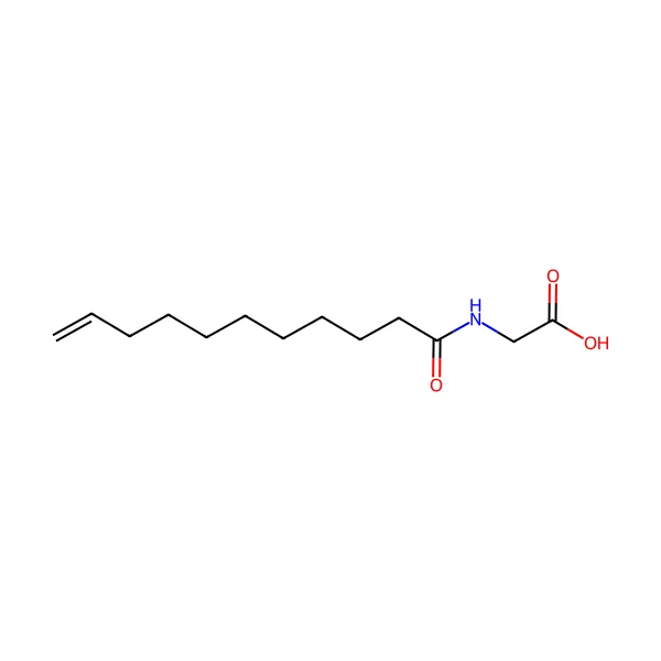 Undesilenoyil glisin molekül yapısı — CAS 54301-26-7