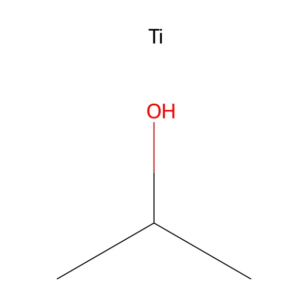 Titanyum izopropoksit molekül yapısı — CAS 546-68-9