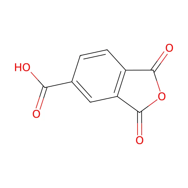 Trimetilik anhidrit molekül yapısı — CAS 552-30-7