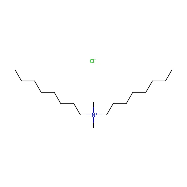 Dioktildimetil amonyum klorür molekül yapısı — CAS 5538-94-3