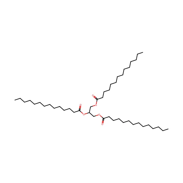 Trimiristin molekül yapısı — CAS 555-45-3