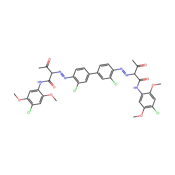 Pigment Sarı 13 molekül yapısı — CAS 5567-15-7