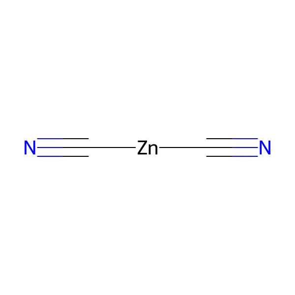 Çinko siyanür molekül yapısı — CAS 557-21-1