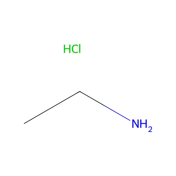 Etilamin hidroklorür molekül yapısı — CAS 557-66-4