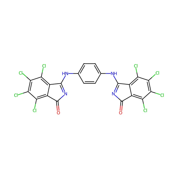 Pigment sarı 110 molekül yapısı — CAS 5590-18-1