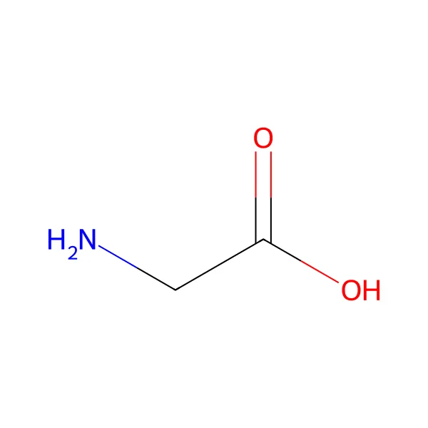 Glisin molekül yapısı — CAS 56-40-6