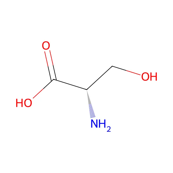 L-serin molekül yapısı — CAS 56-45-1