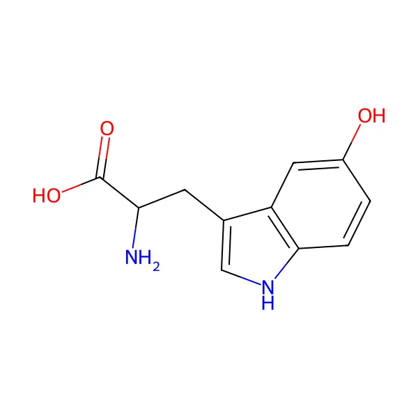 5-Hidroksitriptofan molekül yapısı — CAS 56-69-9