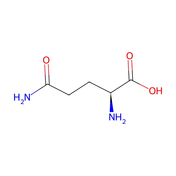 L-glutamin molekül yapısı — CAS 56-85-9