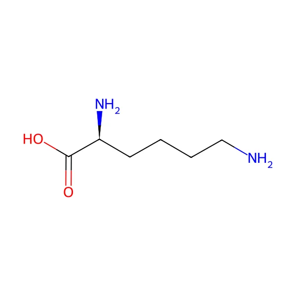 L-lizin molekül yapısı — CAS 56-87-1